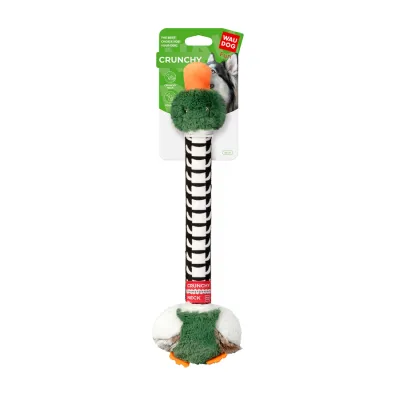 Игрушка для собак WAUDOG Fun Crunchy Утка, хлопок, полиэстер, пластик, поролон, 38 см
