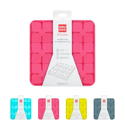 Килимок для пошуку корму WAUDOG Silicone 205х205х17 мм рожевий