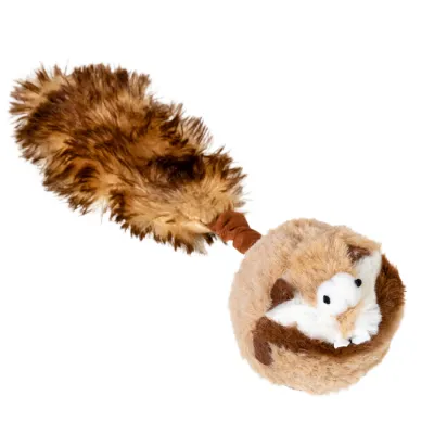 Игрушка для собак Барсук с 2 пищалками GiGwi Catch&fetch, искусственный мех, 26 см
