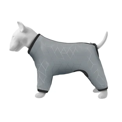 Ветровка для собак WAUDOG Clothes светоотражающая, В 30-34 см, С 19-21 см