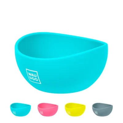Миска WAUDOG Silicone, блакитний