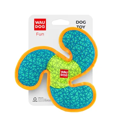 Игрушка для собак WAUDOG Fun, "Пропеллер", Ш 21 см, Д голубой