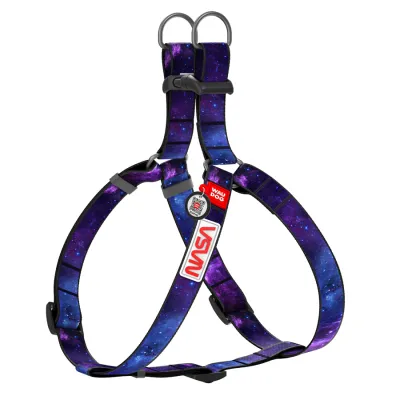 Шлея для собак WAUDOG Nylon "NASA21" QR-паспорт M