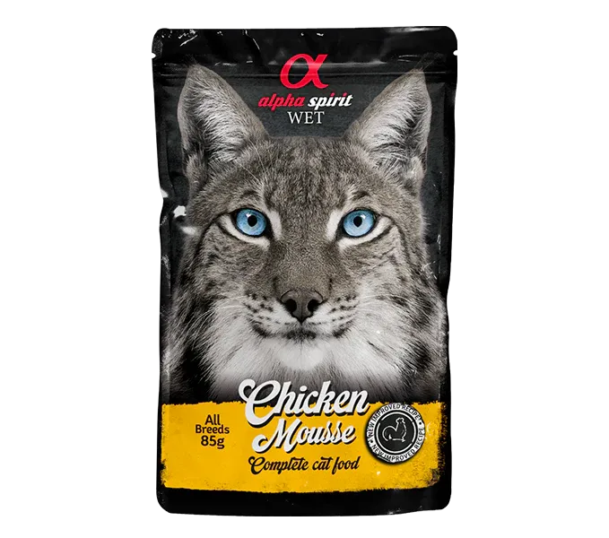 Влажный корм (пауч) для кошек Alpha Spirit Чикен Мусс — фото 1