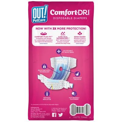 Одноразовые подгузки для сук Comfort-Dri