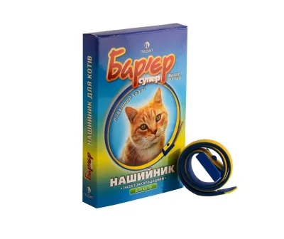 Ошейник инсектоакарицидный Барьер супер для кошек