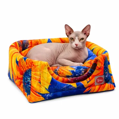 Лежак для тварин DIEGO rest transformer print 16 Соняшник