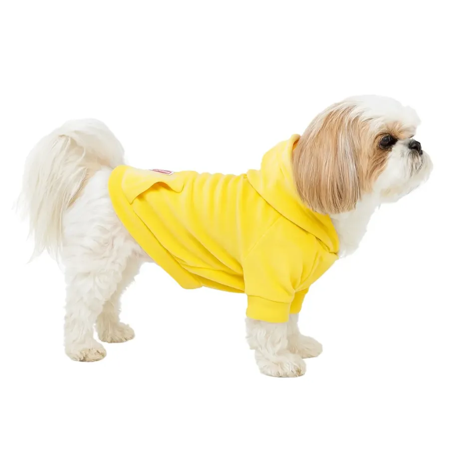 Кофта для собак DIEGO hoodie print 5 жёлтый — фото 1