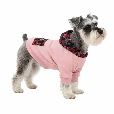 Кофта для собак DIEGO hoodie print 1 розовый