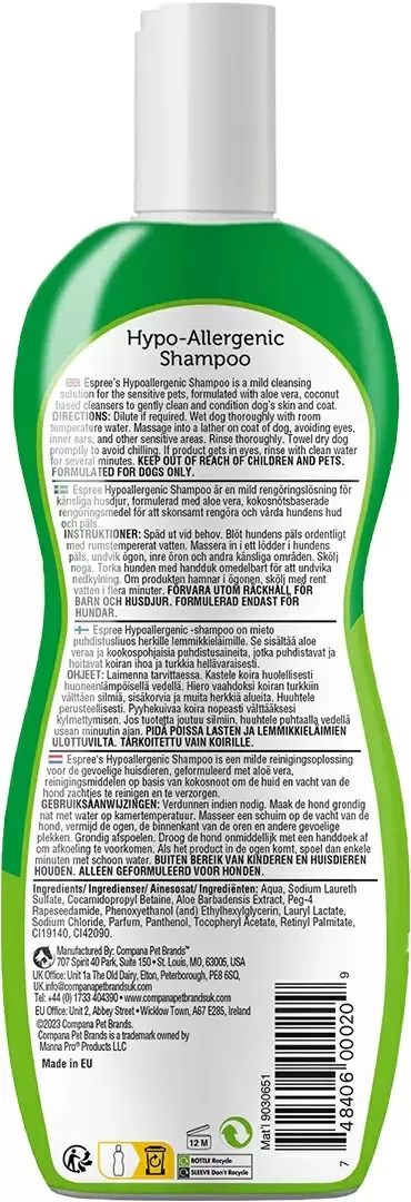 Hypoallergenic Shampoo