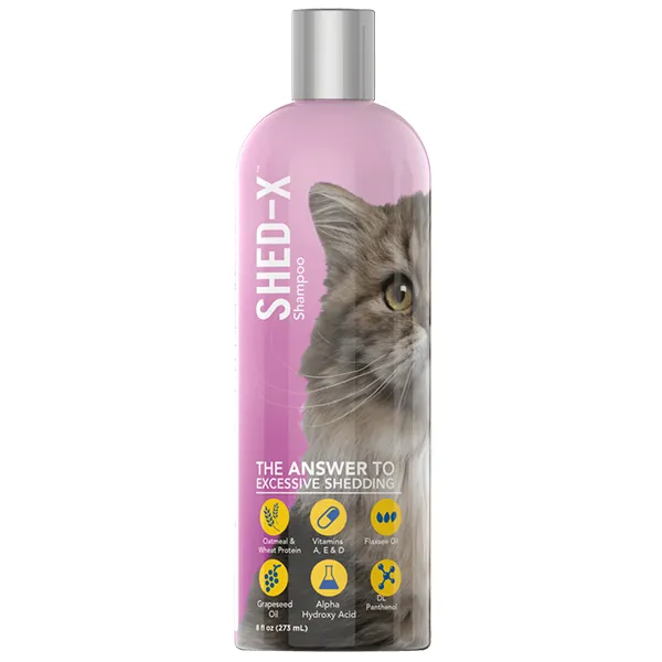 SynergyLabs Shed-X Shampoo СИНЕРДЖІ ЛАБС ШЕД-ІКС шампунь против линьки для котов — фото 1